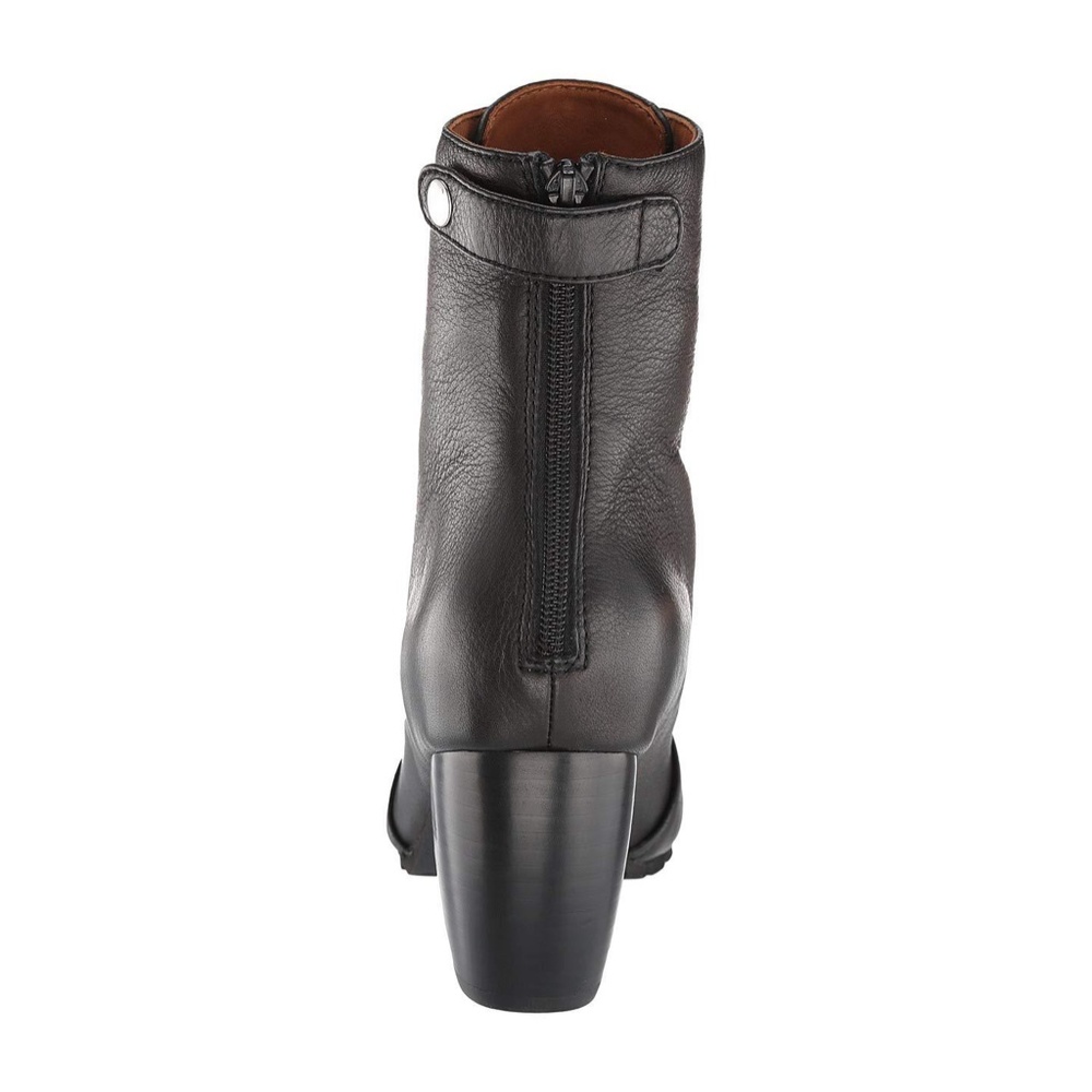 L'Amour des Pieds Pontedera Black Leather Ankle Bootie Block Heel Fashion Boot 7 - Picture 7 of 15